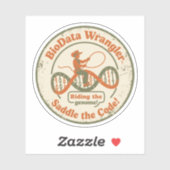 BioData-Wrangler, der das Genom beherrscht Aufkleber (Blatt)