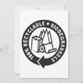 Biodegradable Invitations Einladung (Vorderseite)