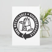 Biodegradable Invitations Einladung (Stehend Vorderseite)