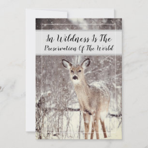 Biodice Woodland Hirsche Winterurlaub Feiertagskarte