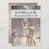 Biodice Woodland Hirsche Winterurlaub Feiertagskarte (Vorne/Hinten)