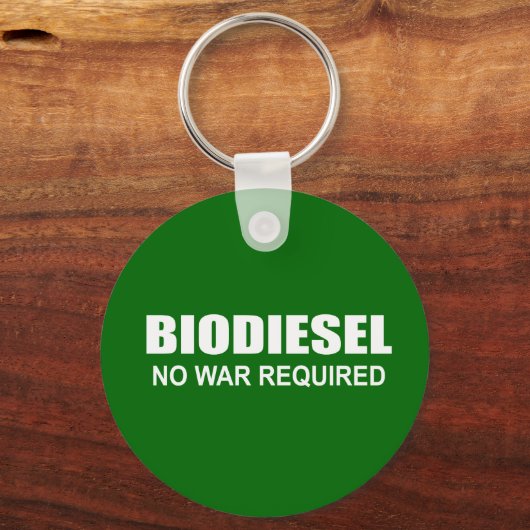 Biodiesel: kein Krieg erforderlich Schlüsselanhänger (Vorderseite)