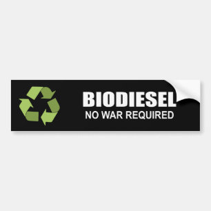 Biodiesel: Kein Krieg erfordert Autoaufkleber