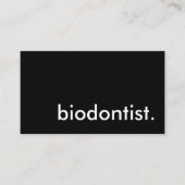Biodontist. Visitenkarte (Vorderseite)