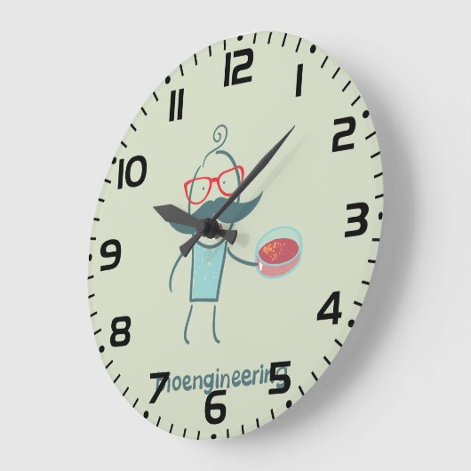 Bioengineering Scientist Große Wanduhr (Winkel)