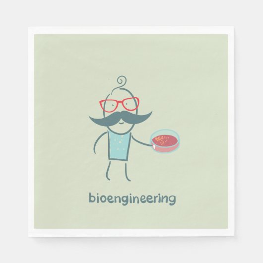 Bioengineering Scientist Napkins Serviette (Vorderseite)