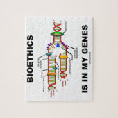 Bioethik steckt in meinen Genen (DNA-Replikation) Puzzle (Vertikal)