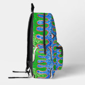"BioForms" Abstract Pattern Backpack Bedruckter Rucksack (Links)