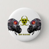 Biogefahr Button (Vorderseite)