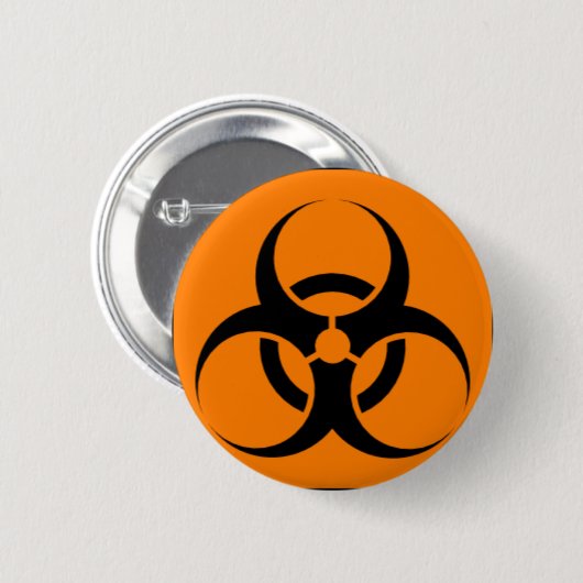 Biogefährdung 05 button (Vorne & Hinten)