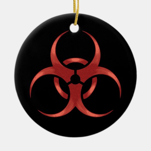 Biogefährdung 1 keramik ornament (Vorne)