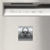 Biogefährdung aus gebürstetem Stahl Magnet (In Situ (Geschirrspüler))