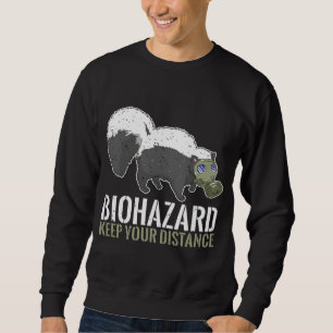 Biogefährdung Behalt Entfernung Funny Skink Animal Sweatshirt
