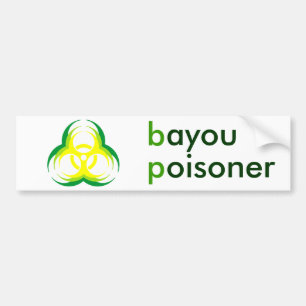 Biogefährdung-Blumen-Bayou Poisoner Autoaufkleber