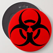 Biogefährdung Button (Vorne & Hinten)