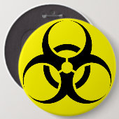 Biogefährdung Button (Vorne & Hinten)