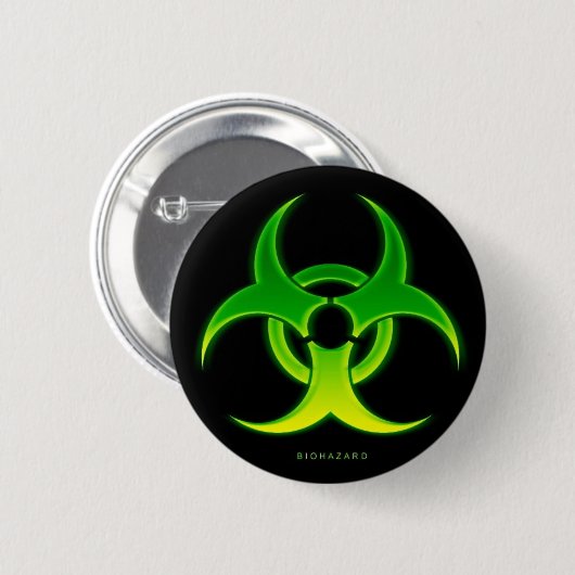 Biogefährdung Button (Vorne & Hinten)