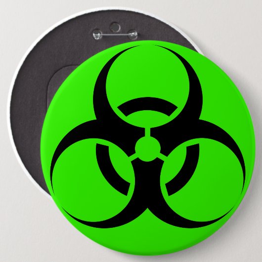Biogefährdung Button (Vorne & Hinten)