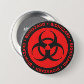 Biogefährdung Button (Vorne & Hinten)