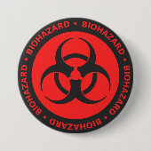 Biogefährdung Button (Vorderseite)