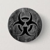 Biogefährdung-Buttonknopf Button (Vorderseite)