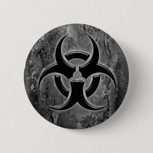 Biogefährdung-Buttonknopf Button (Vorderseite)