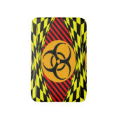 Biogefährdung Design von Kenneth Yoncich Badematte (Vorderseite Vertikal)