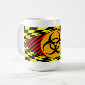 Biogefährdung Design von Kenneth Yoncich Kaffeetasse (Vorderseite Links)