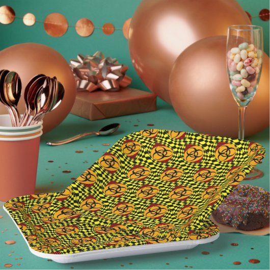 Biogefährdung Design von Kenneth Yoncich Pappteller (Multi)