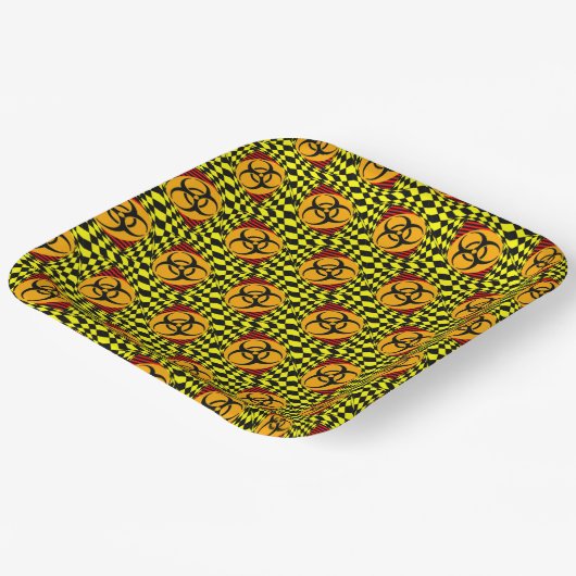 Biogefährdung Design von Kenneth Yoncich Pappteller (Gewinkelt)