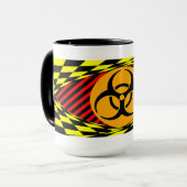 Biogefährdung Design von Kenneth Yoncich Tasse (Vorderseite Links)