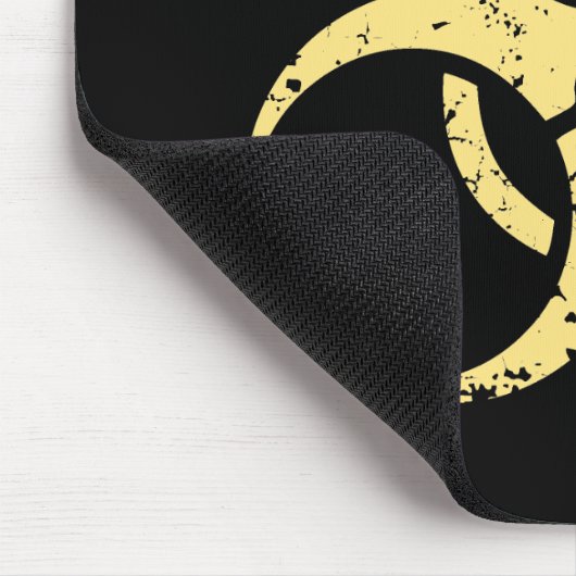 Biogefährdung - dist - Gelb Mousepad (Ecke)