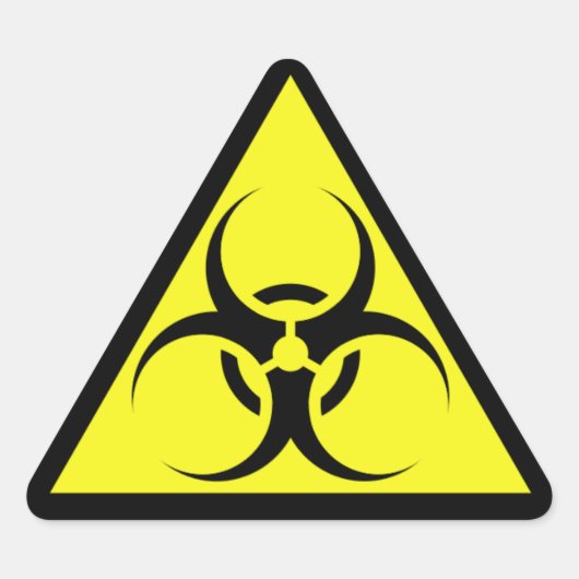 Biogefährdung Dreieckiger Aufkleber (Vorderseite)