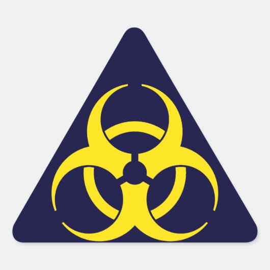 Biogefährdung Dreieckiger Aufkleber (Vorderseite)