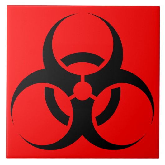 Biogefährdung Fliese (Vorderseite)