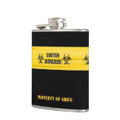 Biogefährdung Funny Custom Flask Flachmann (Links)