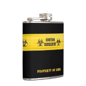Biogefährdung Funny Custom Flask Flachmann (Rechts)