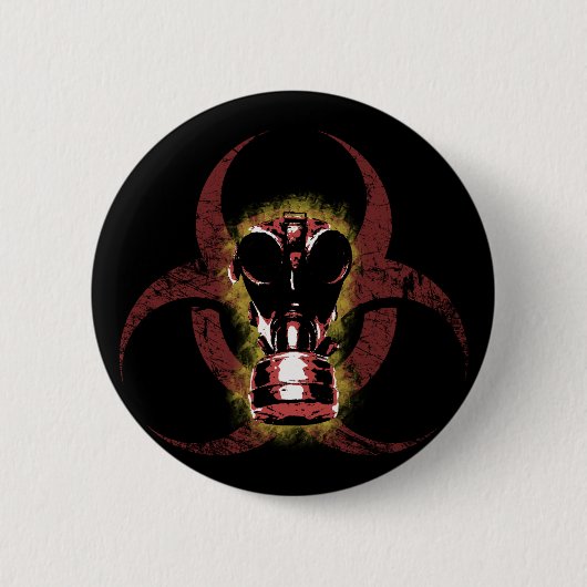 Biogefährdung-Gasmaske kundengerecht Button (Vorderseite)