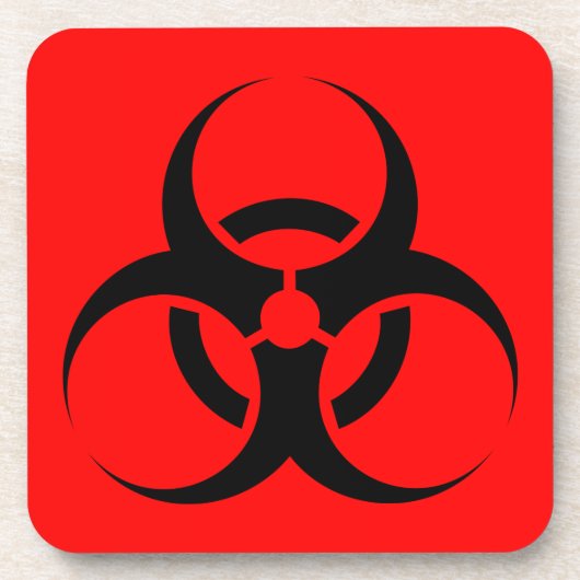 Biogefährdung Getränkeuntersetzer (Vorderseite)