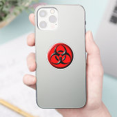 Biogefährdung Gift-Symbol Aufkleber (Telefon)