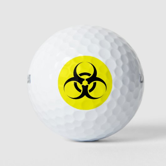 Biogefährdung Golfball (Vorderseite)
