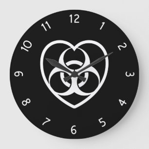 Biogefährdung Große Wanduhr