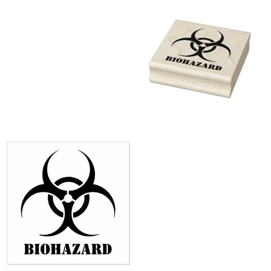 Biogefährdung Gummistempel (Stempel)