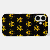 Biogefährdung Icon-Muster Case-Mate iPhone Hülle (Rückseite (Horizontal))