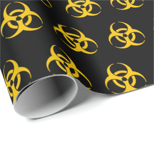 Biogefährdung Icon-Muster Geschenkpapier