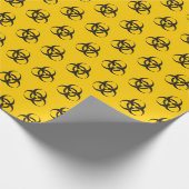 Biogefährdung Icon-Muster Geschenkpapier (Ecke)