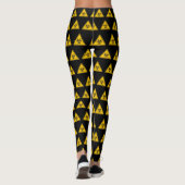 Biogefährdung Icon-Muster Leggings (Rückseite)
