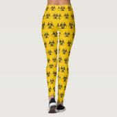 Biogefährdung Icon-Muster Leggings (Rückseite)