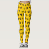 Biogefährdung Icon-Muster Leggings (Vorderseite)
