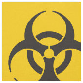 Biogefährdung Icon-Muster Stoff (Nahaufnahme)
